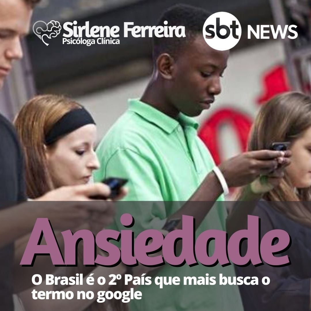 Ansiedade : Um dos termos mais buscados-No Google o Brasil é o segundo lugar