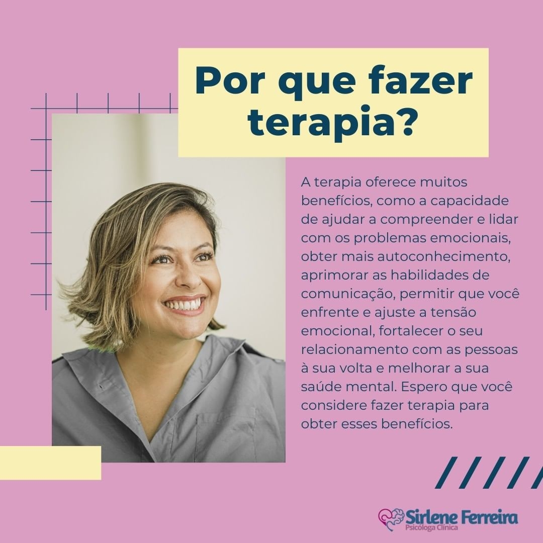 Por que fazer terapia ?-Saiba mais