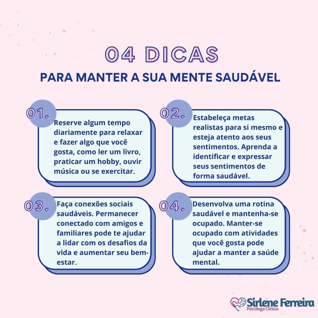 4 dicas para manter a saúde mental-Preste atenção nas dicas