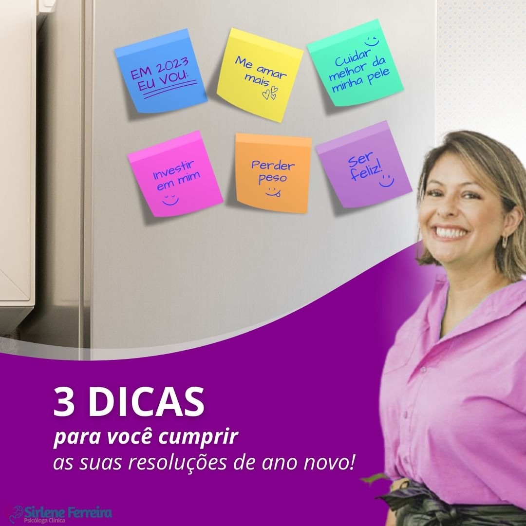 3 Dicas para cumprir resoluções de ano novo-e aí vamos fazer ?