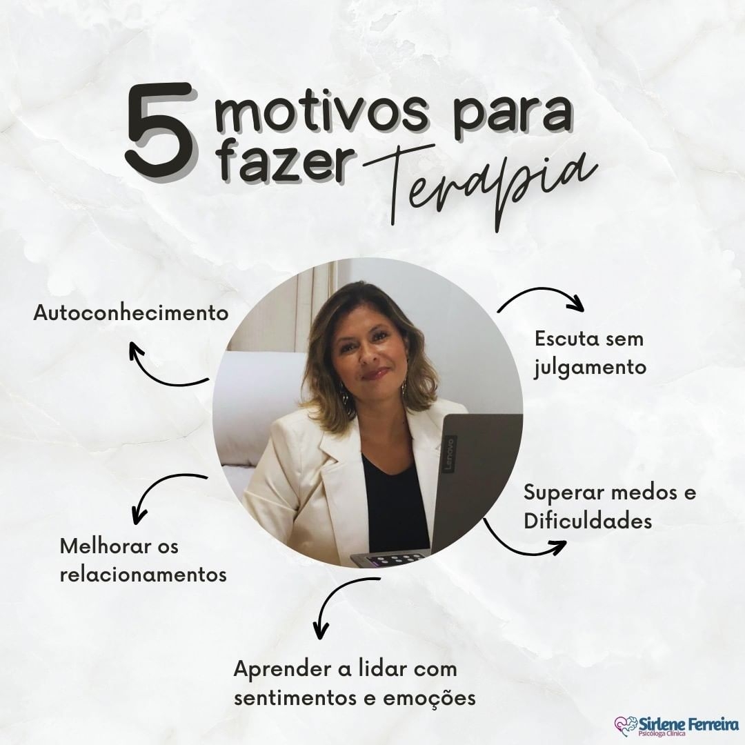 5 motivos para fazer terapia-Saiba mais