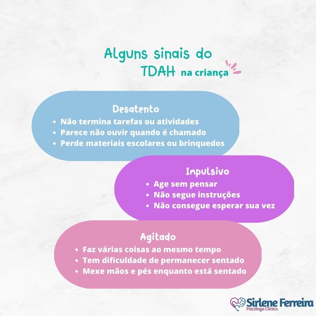Sinais do TDAH na criança-Preste atenção nos sinais
