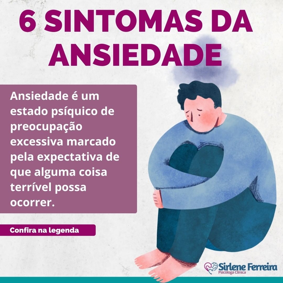 6 sintomas de ansiedade-Fique atento